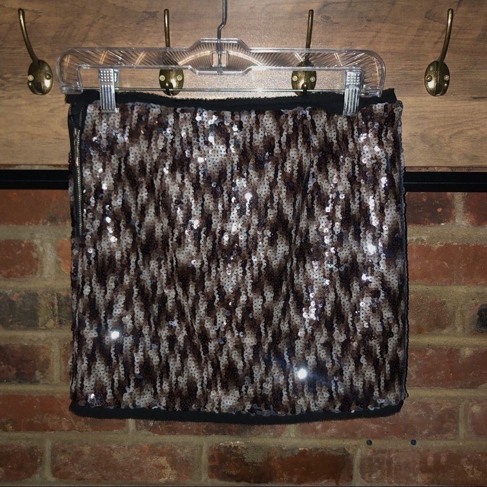 Rachel Roy Sequin Mini Skirt - Sz 0
